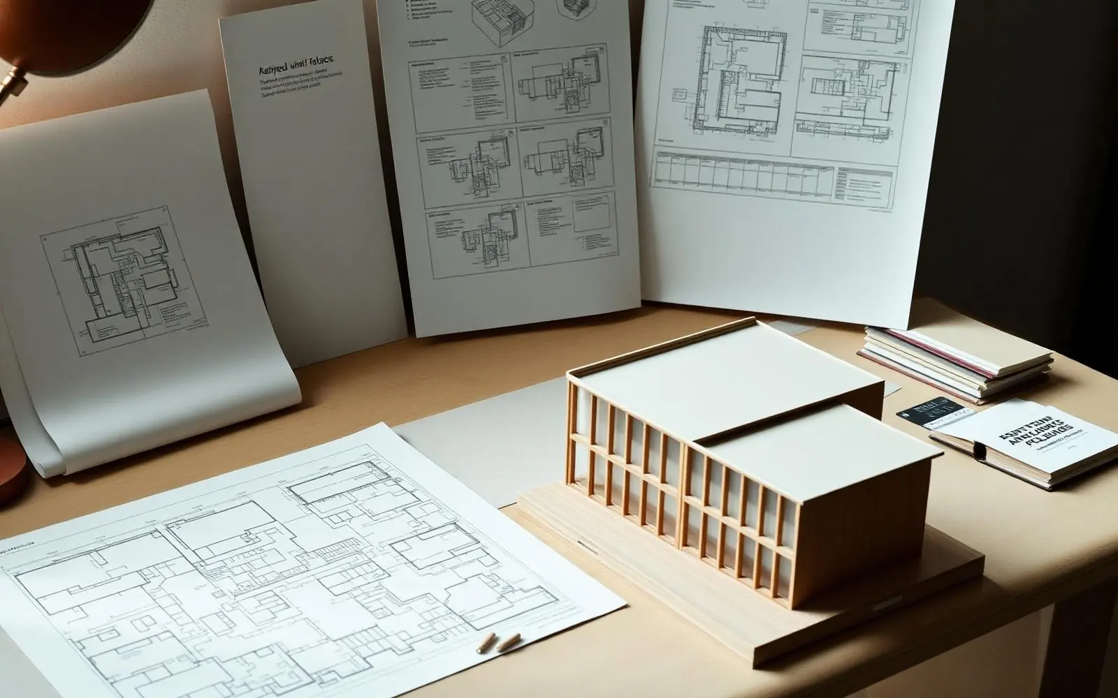 A technical product data sheet alongside a project specification document